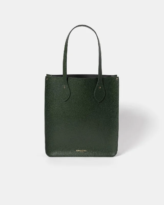 Embroidered Tote Bag in Beige with Floral Motifs for a Boho - Chic VibeThe Tote - Racing Green Celtic Grain