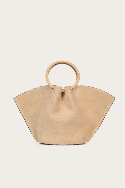 Women's Tote Bag with Inner Compartments in Gray for Organizing Everyday EssentialsVALESKA TOTE - SAND Women's Tote Bag with Inner Compartments in Gray for Organizing Everyday EssentialsVALESKA TOTE - SAND