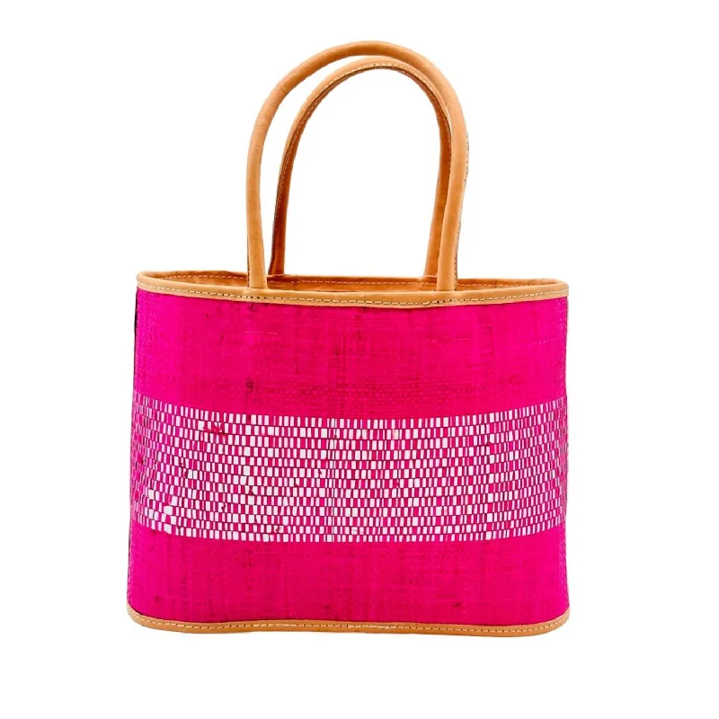 Geometric - Printed Tote Bag in Multicolor for a Contemporary and Trendy OutfitWomen's Wynwood Straw Basket Bag Handbag In Fuchsia