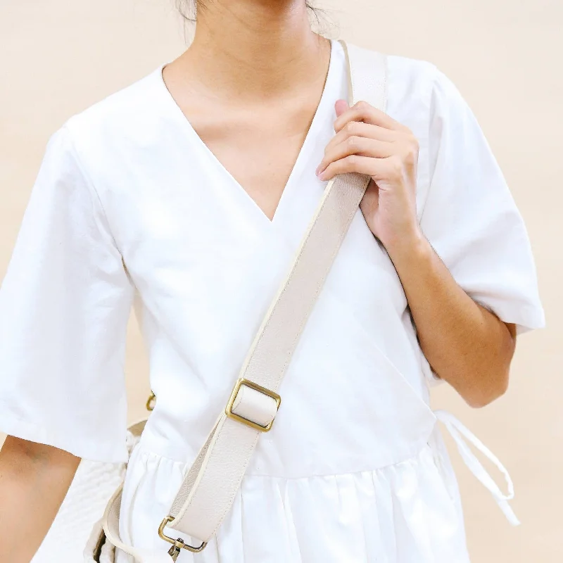 Shoulder Bag with Geometric Pattern in Multicolor for a Contemporary StyleAdjustable Buslo Bag Strap (Custom Leather Color)