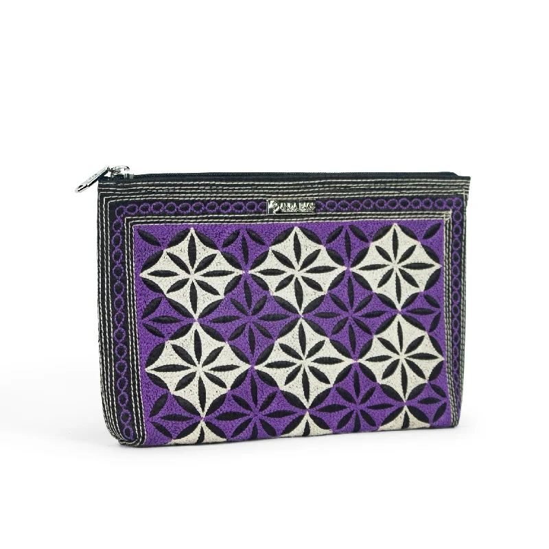 Pearl - Embellished Clutch in Cream for Bridal ShowersPadang Cosmetic Case