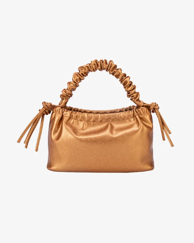 Women's Shoulder Bag with Zippered Pockets in Orange for SafetyARCADIA SHINY STRUCTURE - Royal Orange