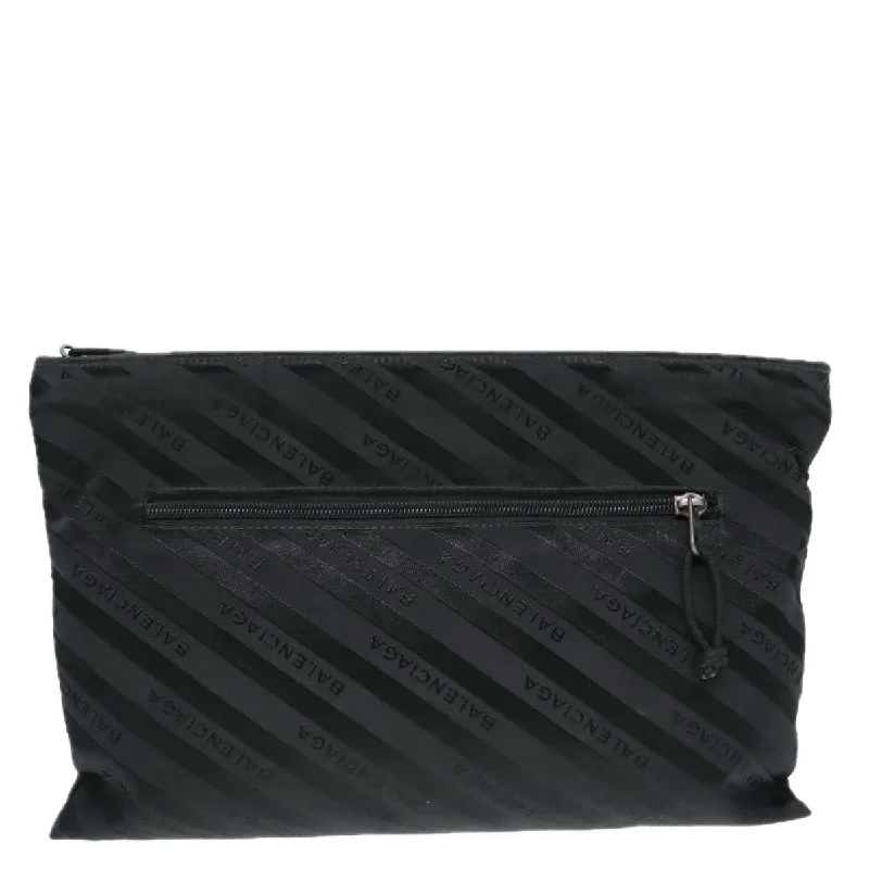 Women's Monogrammed Leather Clutch in Tan for Personalized StyleBalenciaga  Canvas Clutch Bag (Pre-Owned)
