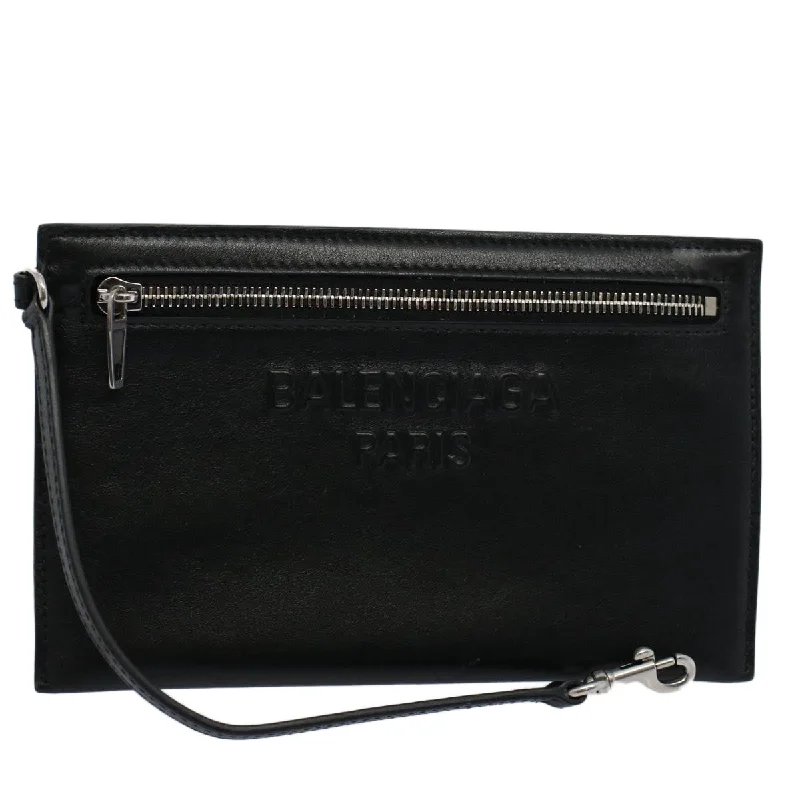 Women's Studded Leather Evening Bag in Black for Rock - n - Roll NightsBalenciaga Leather Clutch Bag (Pre-Owned) Women's Studded Leather Evening Bag in Black for Rock - n - Roll NightsBalenciaga Leather Clutch Bag (Pre-Owned)