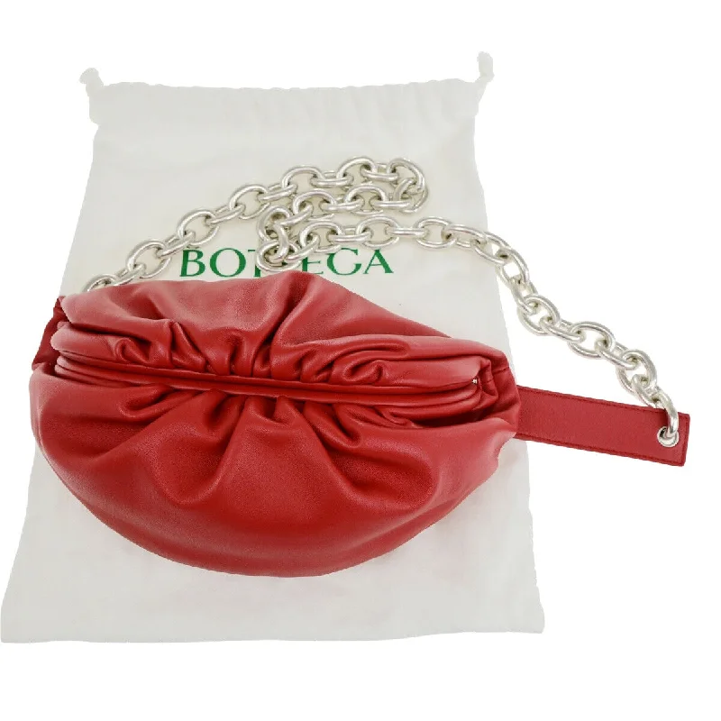 Large Sequin Clutch in Gold for Red - Carpet EventsBottega Veneta Chain Pouch  Leather Clutch Bag (Pre-Owned)