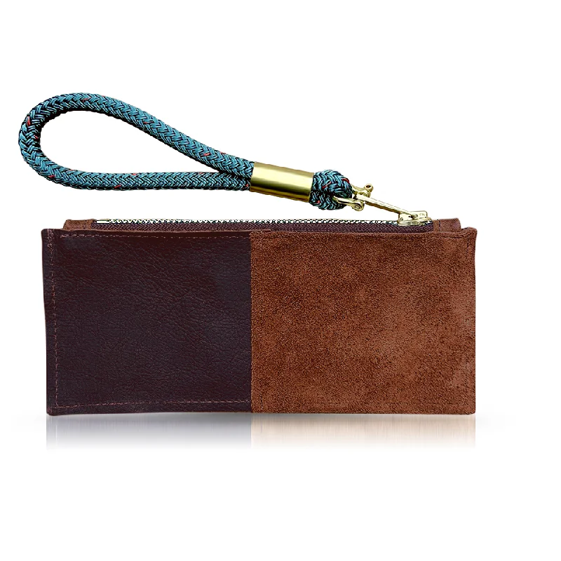 Floral - Printed Satin Clutch in Pink for Spring GalasLeather Clutch + Rope Wristlet in Brown Leather Floral - Printed Satin Clutch in Pink for Spring GalasLeather Clutch + Rope Wristlet in Brown Leather