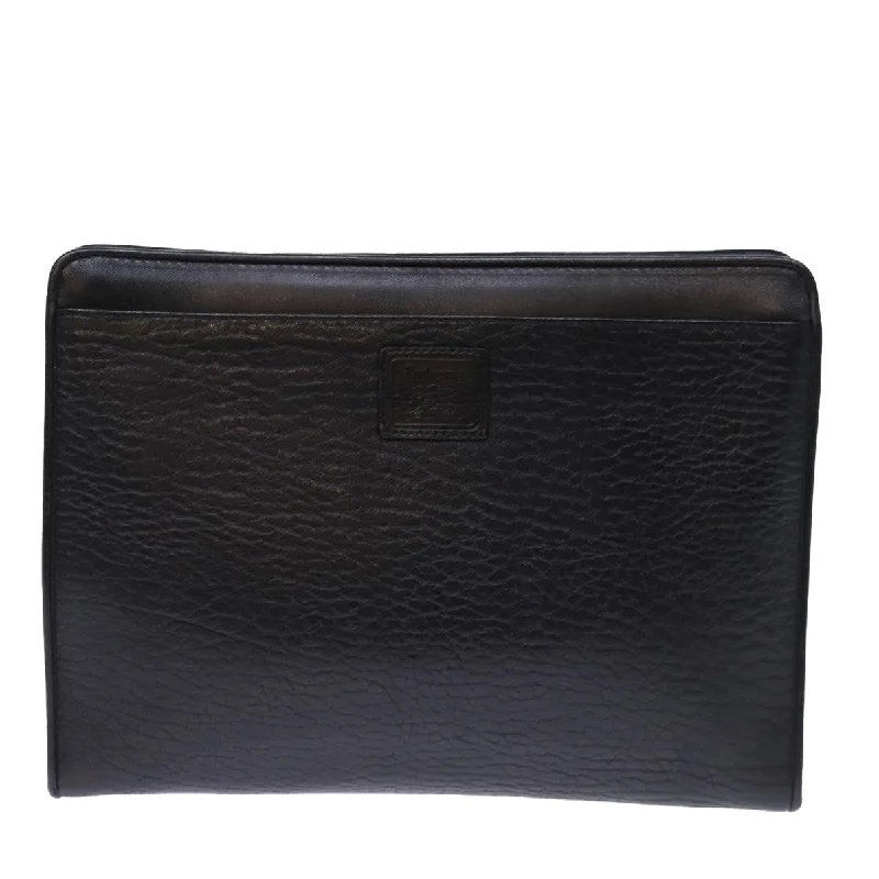Lace - Trimmed Satin Clutch in Ivory for Garden WeddingsBurberry  Leather Clutch Bag (Pre-Owned)