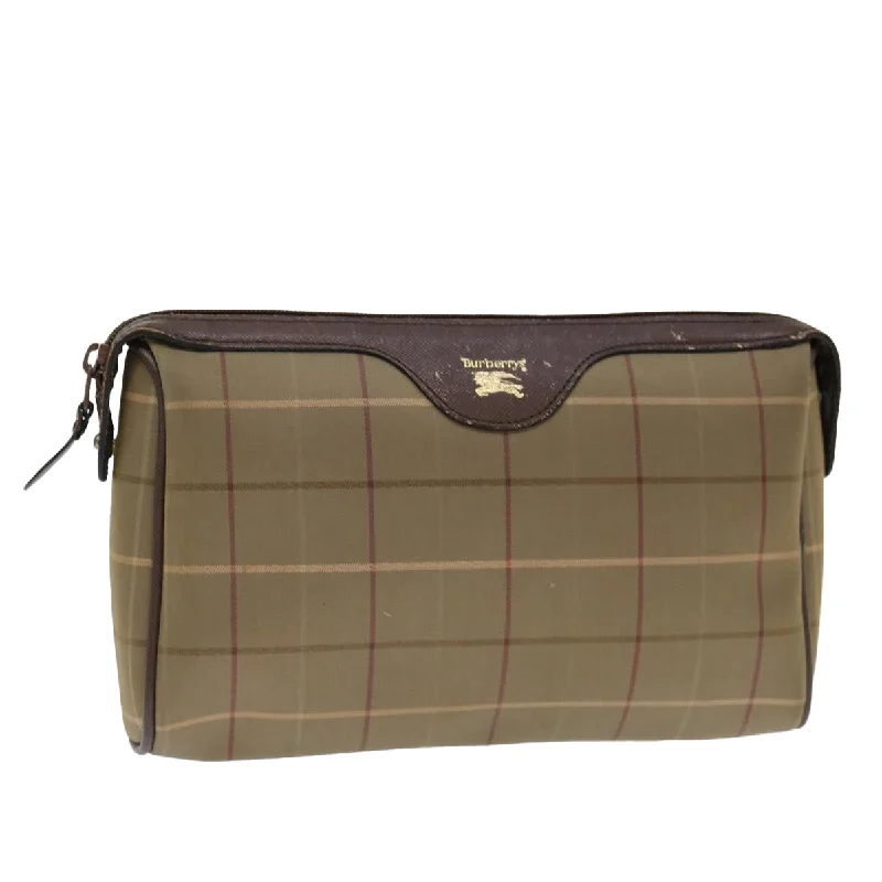 Women's Metallic Leather Clutch in Rose Gold for Valentine's DateBurberry Nova Check  Canvas Clutch Bag (Pre-Owned)