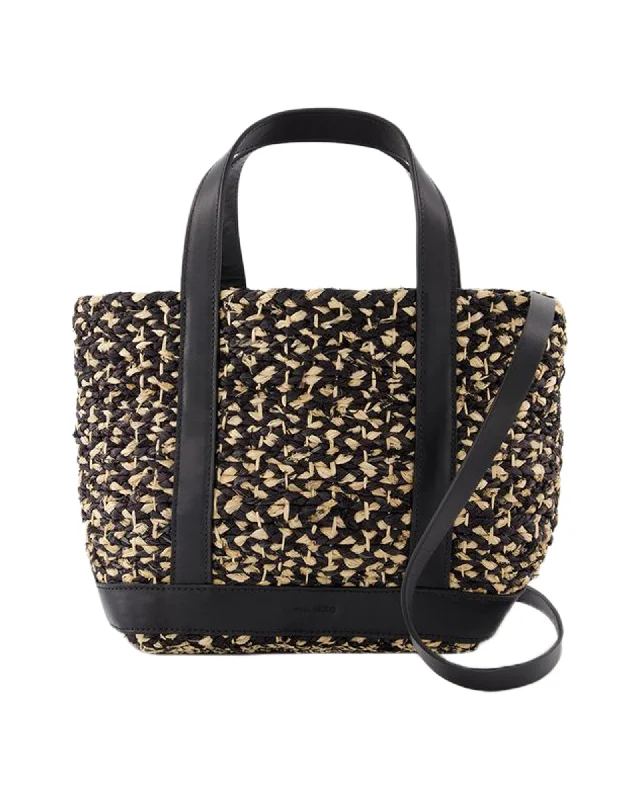 Crossbody Shoulder Bag in Black Leather with Gold Hardware for Night OutsCabas S Shopper Bag - Vanessa Bruno - Raffia - Beige