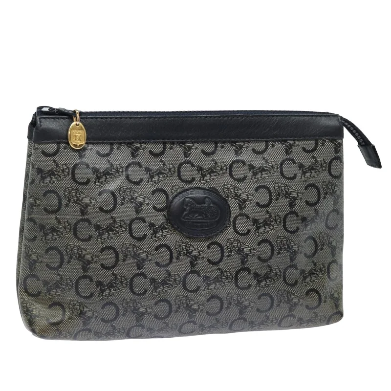 Mirrored Clutch in Silver for Futuristic - Themed GatheringsCéline C  Canvas Clutch Bag (Pre-Owned)