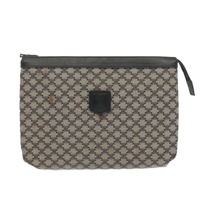Snake - Skin Effect Clutch in Green for Exotic PartiesCéline Macadam  Canvas Clutch Bag (Pre-Owned)
