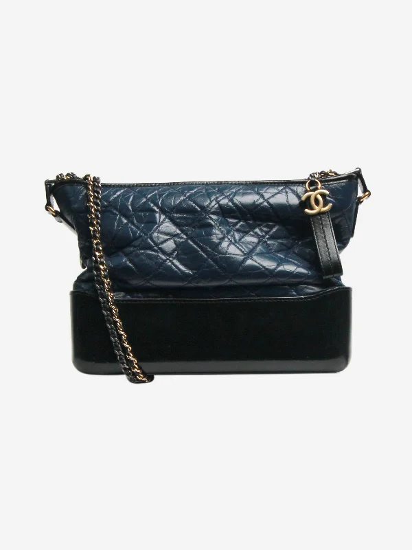 Vegan Leather Shoulder Bag in Gray for Ethical Fashion LoversDark blue 2017 Gabrielle shoulder bag