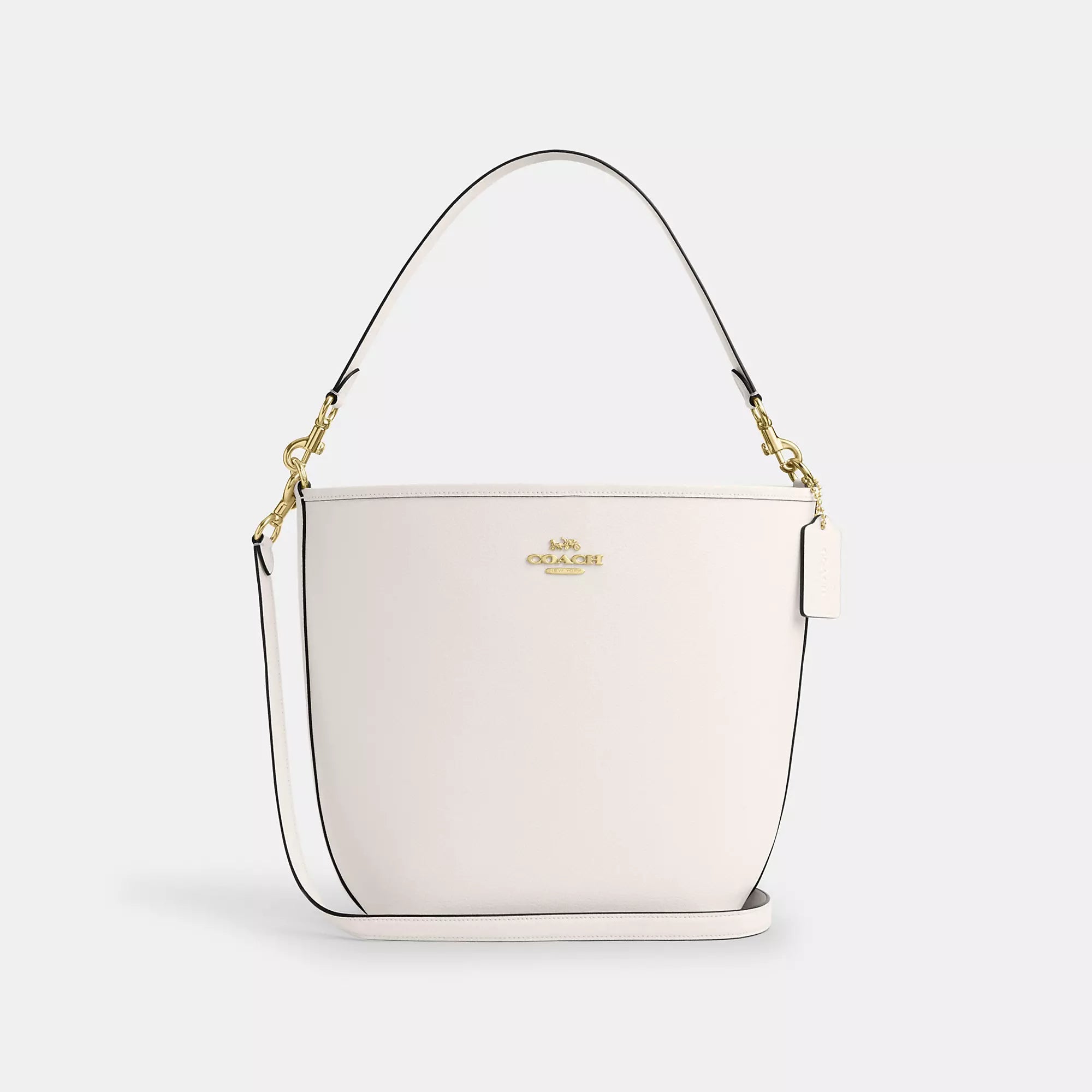 Metallic Shoulder Bag in Gold for Special OccasionsCoach Outlet City Large Bucket Bag