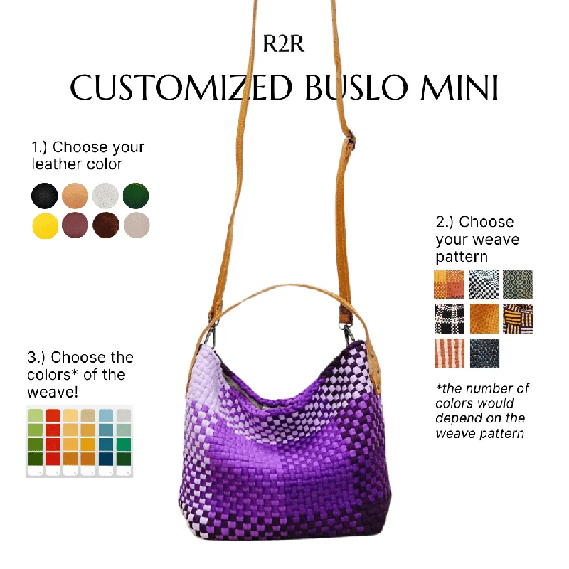 Women's Waterproof Nylon Shoulder Bag in Green for HikingCustomized Buslo Mini Bag
