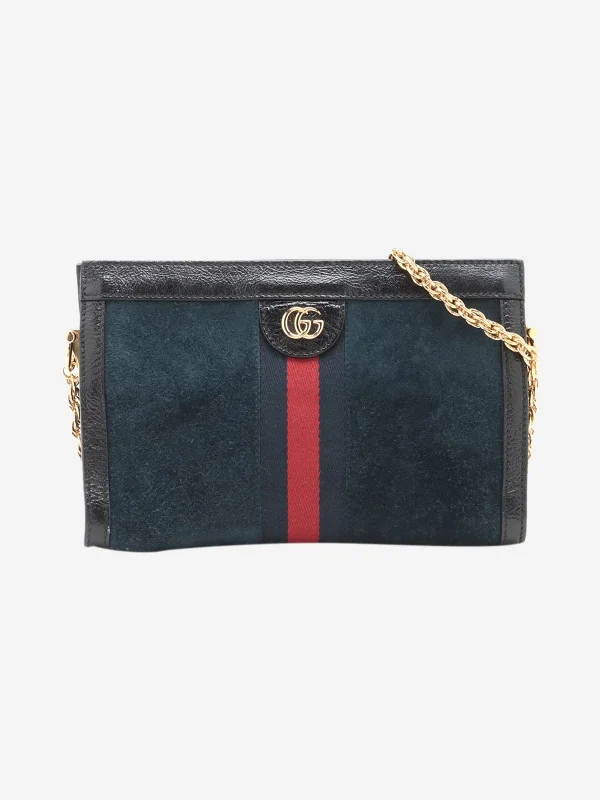 Pvc Shoulder Bag in Clear with Glitter for a Fun and Modern LookDark blue and black GG Ophidia suede shoulder bag Pvc Shoulder Bag in Clear with Glitter for a Fun and Modern LookDark blue and black GG Ophidia suede shoulder bag