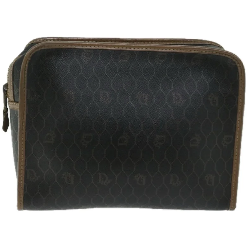 Leather Clutch with Chain Strap in Black for Cocktail PartiesDior  Canvas Clutch Bag (Pre-Owned)