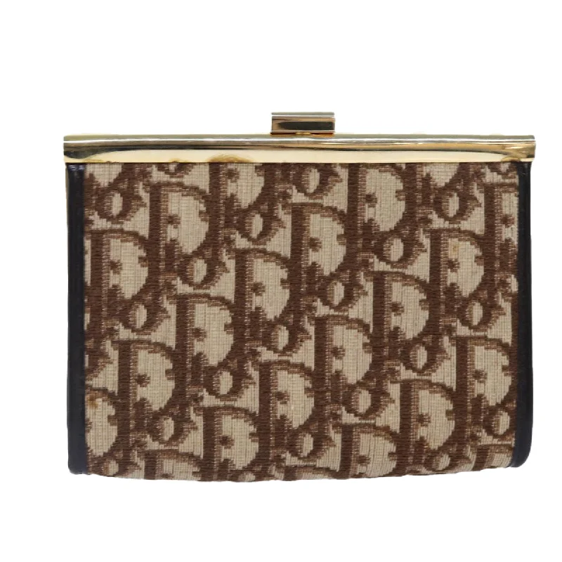 Women's Lizard - Print Clutch in Brown for a Chic LookDior Trotter  Canvas Clutch Bag (Pre-Owned)