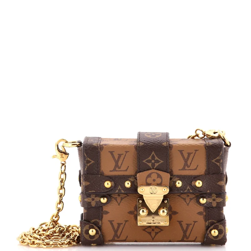 Women's Lizard - Print Clutch in Brown for a Chic LookEssential Trunk NM Reverse Monogram Canvas