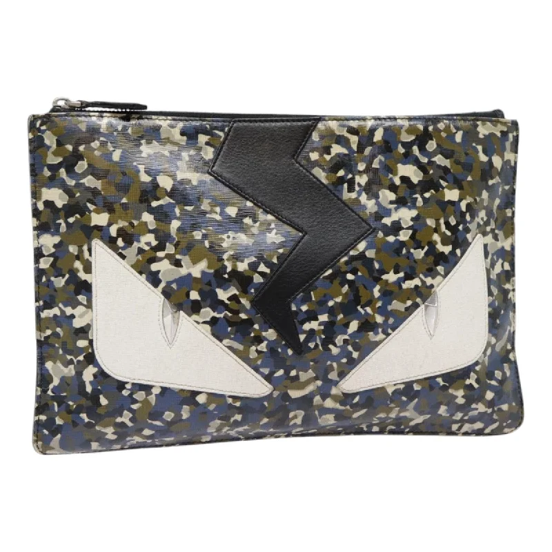 Geometric - Patterned PVC Evening Bag in Multicolor for Trendy Nights OutFendi Monster  Ceramic Clutch Bag (Pre-Owned)