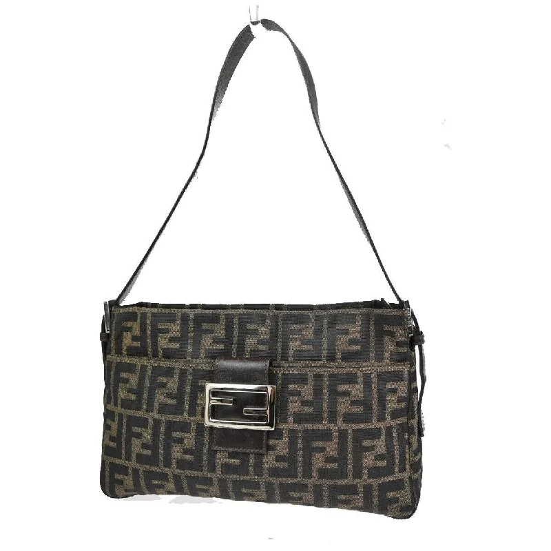 Women's Glittery Clutch in Blue for Disco - Themed EventsFendi Zucca  Canvas Clutch Bag (Pre-Owned)
