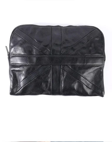 Geometric - Patterned PVC Evening Bag in Multicolor for Trendy Nights OutCool Black Leather Business Mens Clutch Black Hand Bag Great Britain Zipper Clutch Wristlet Large Clutch for Men