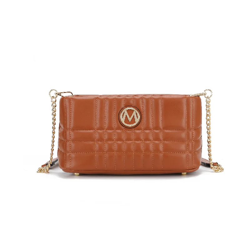 Women's Large Leather Shoulder Bag in Brown with Multiple Compartments for WorkGiada Shoulder Bag