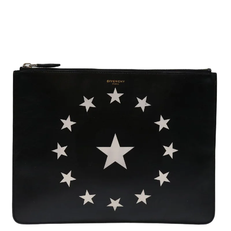 Lace - Trimmed Satin Clutch in Ivory for Garden WeddingsGivenchy Star Bag  Leather Clutch Bag (Pre-Owned)