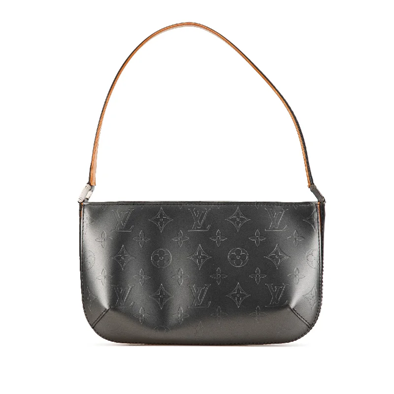 Women's Shoulder Bag with Faux Fur Strap in White for Winter StyleGray Louis Vuitton Monogram Mat Fowler Shoulder Bag