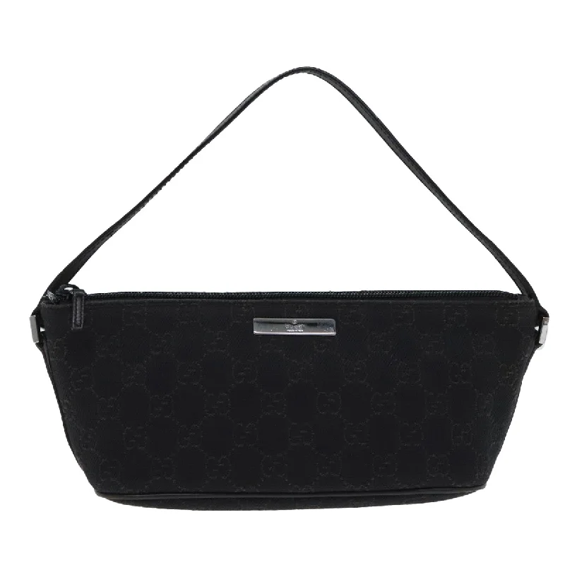 Quilted Leather Evening Bag in Gray for Sophisticated EventsGucci Baguette  Canvas Clutch Bag (Pre-Owned)