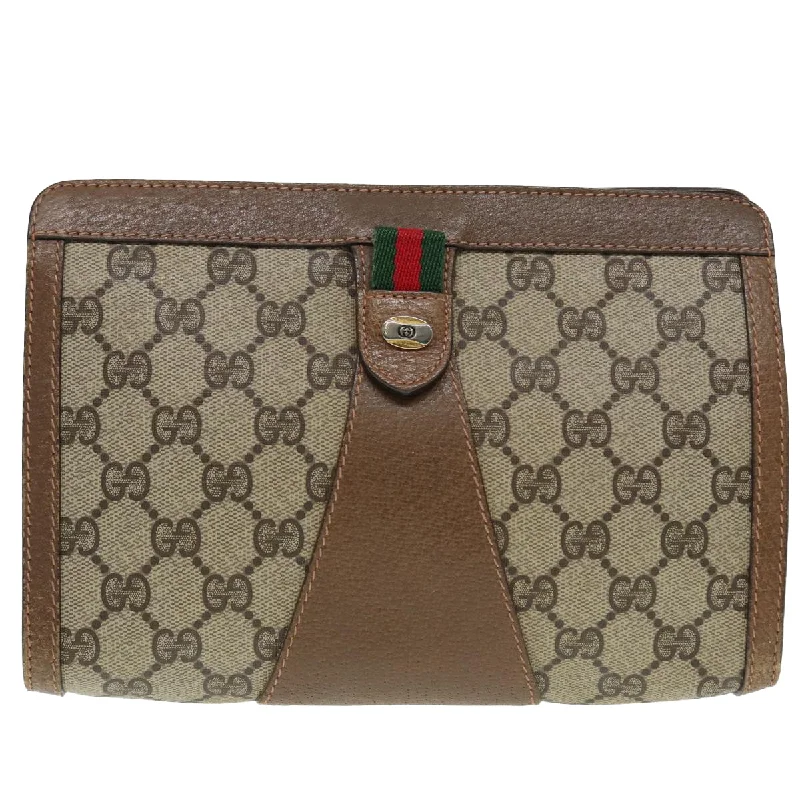 Women's Studded Leather Evening Bag in Black for Rock - n - Roll NightsGucci Gg Canvas  Canvas Clutch Bag (Pre-Owned)