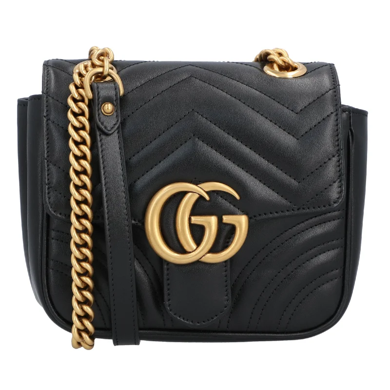 Quilted Shoulder Bag in Cream for a Classic and Elegant LookGucci Gg Marmont Mini Shoulder Bag Black