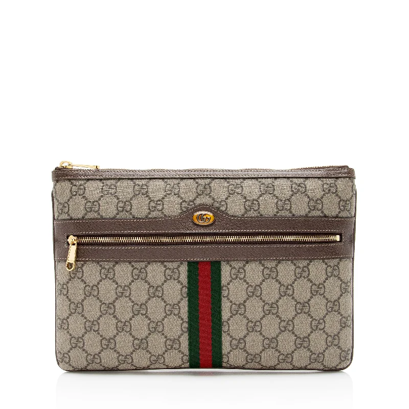 Pearl - Embellished Clutch in Cream for Bridal ShowersGucci GG Supreme Ophidia Zip Pouch