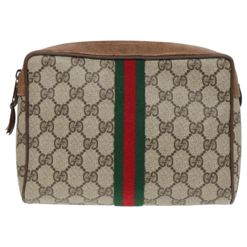 Women's Metallic Leather Clutch in Rose Gold for Valentine's DateGucci Ophidia  Canvas Clutch Bag (Pre-Owned)