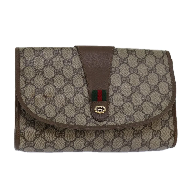 Large Sequin Clutch in Gold for Red - Carpet EventsGucci Sherry  Canvas Clutch Bag (Pre-Owned)