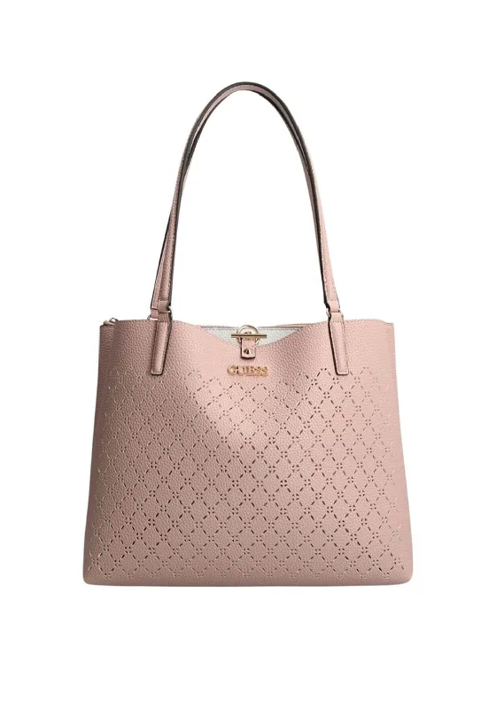 Shoulder Bag with Chain Strap in Silver for a Trendy AppearanceGuess Amara Large Shoulder Bag, Baby Pink