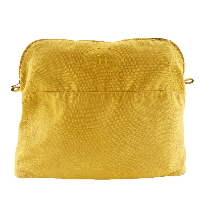 Quilted Leather Evening Bag in Gray for Sophisticated EventsHermès Bolide  Cotton Clutch Bag (Pre-Owned)