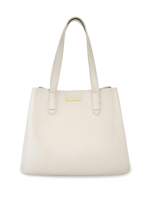 Women's Shoulder Bag with Fringe Details in Brown for a Bohemian StyleKatie Loxton Riley Large Shoulder Bag, Off White