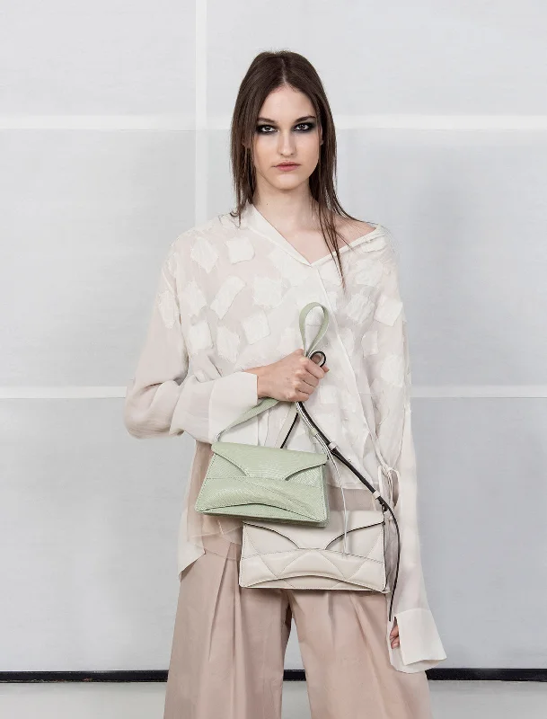 Canvas and Leather Combo Shoulder Bag in Tan for a Rustic LookLink Bag Táska + Colour Options - Personalization