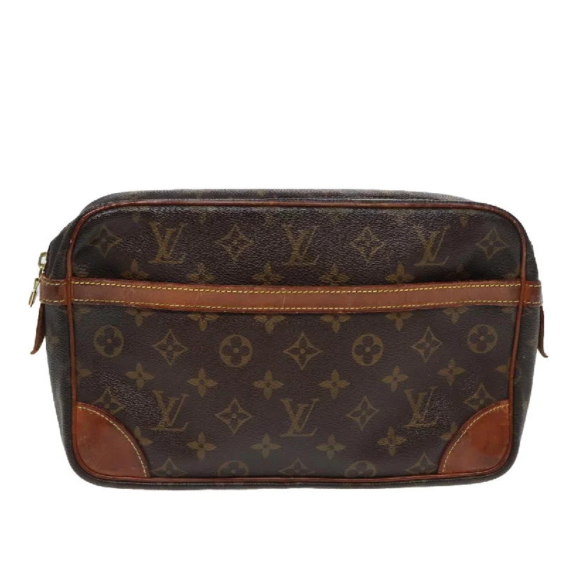 Suede Clutch with Tassel Details in Olive for Fall SoireesLouis Vuitton Compiegne 28  Canvas Clutch Bag (Pre-Owned)