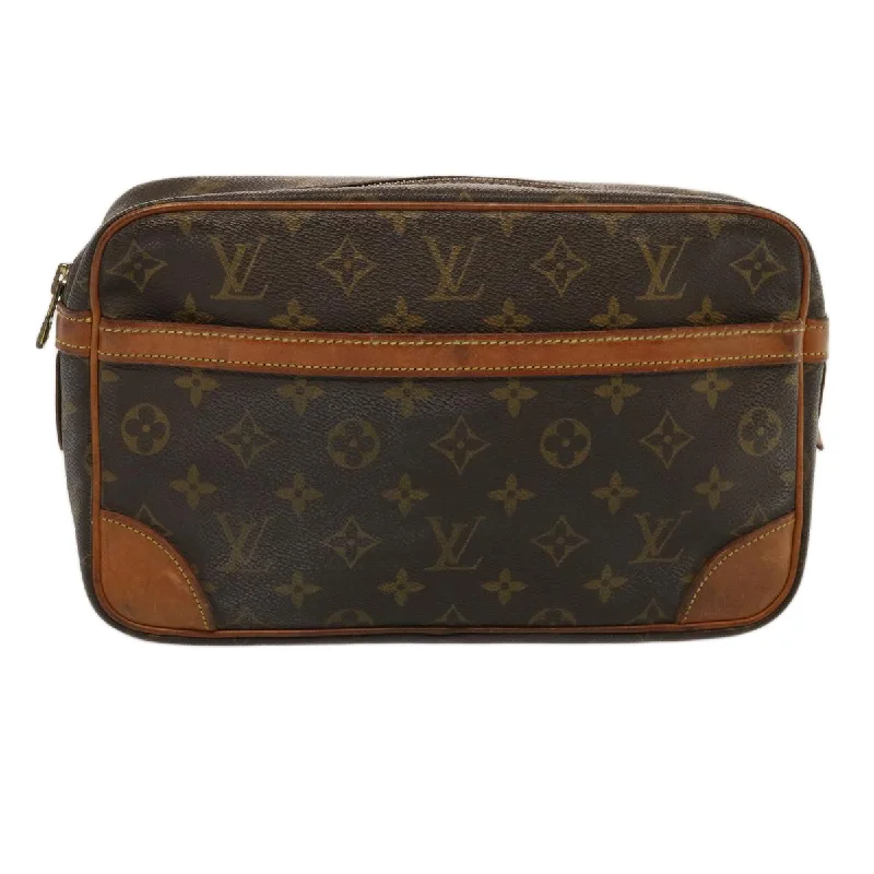 Large Sequin Clutch in Gold for Red - Carpet EventsLouis Vuitton Compiegne 28  Canvas Clutch Bag (Pre-Owned)