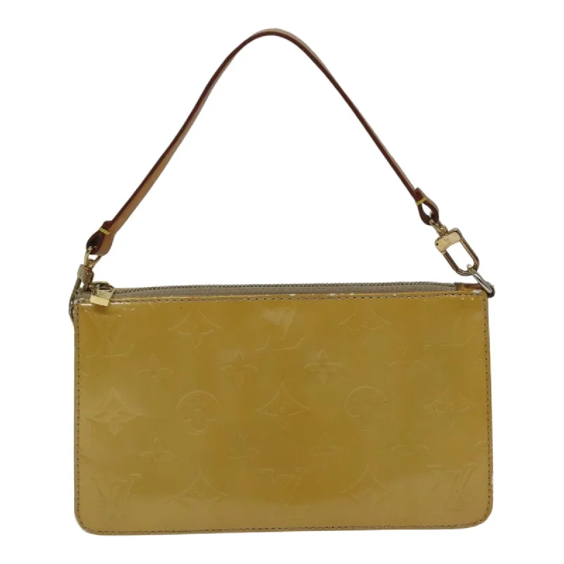 Quilted Leather Evening Bag in Gray for Sophisticated EventsLouis Vuitton Lexington  Patent Leather Clutch Bag (Pre-Owned)