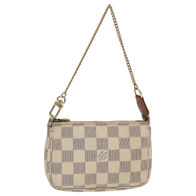 Mirrored Clutch in Silver for Futuristic - Themed GatheringsLouis Vuitton Mini Pochette Accessoires  Canvas Clutch Bag (Pre-Owned)