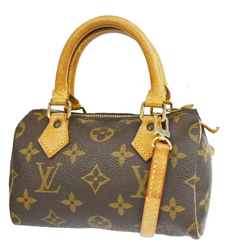 Women's Faux Fur Clutch in White for Winter BallsLouis Vuitton Mini Speedy  Canvas Handbag (Pre-Owned)