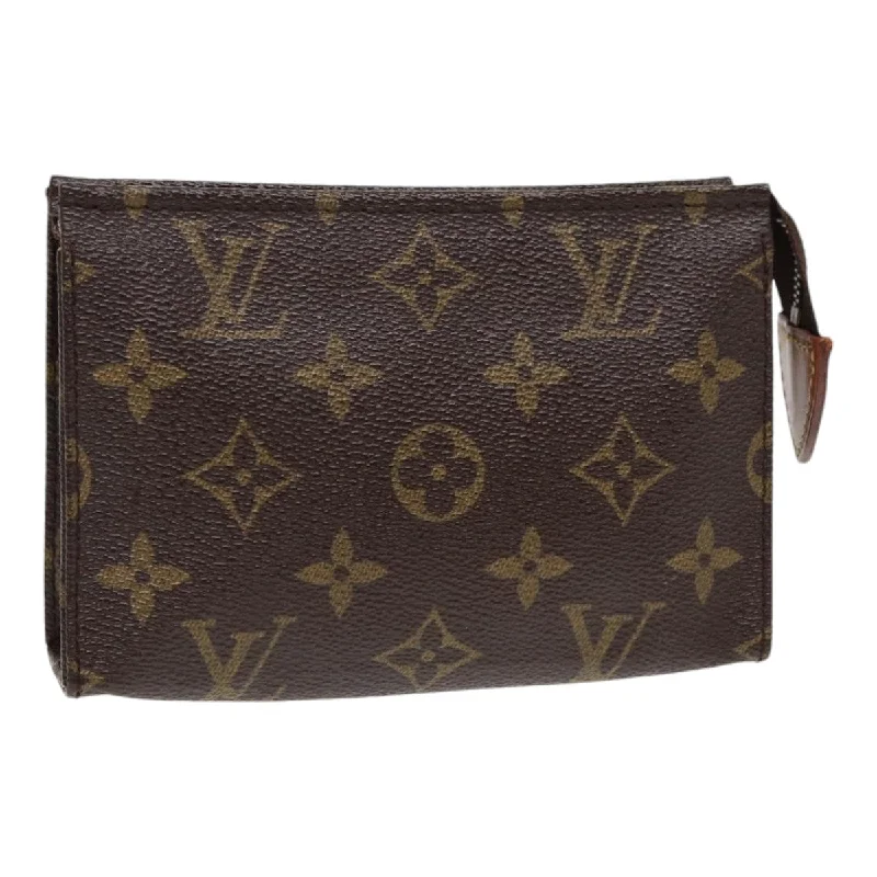 Quilted Leather Evening Bag in Gray for Sophisticated EventsLouis Vuitton Poche Toilette 15  Canvas Clutch Bag (Pre-Owned)