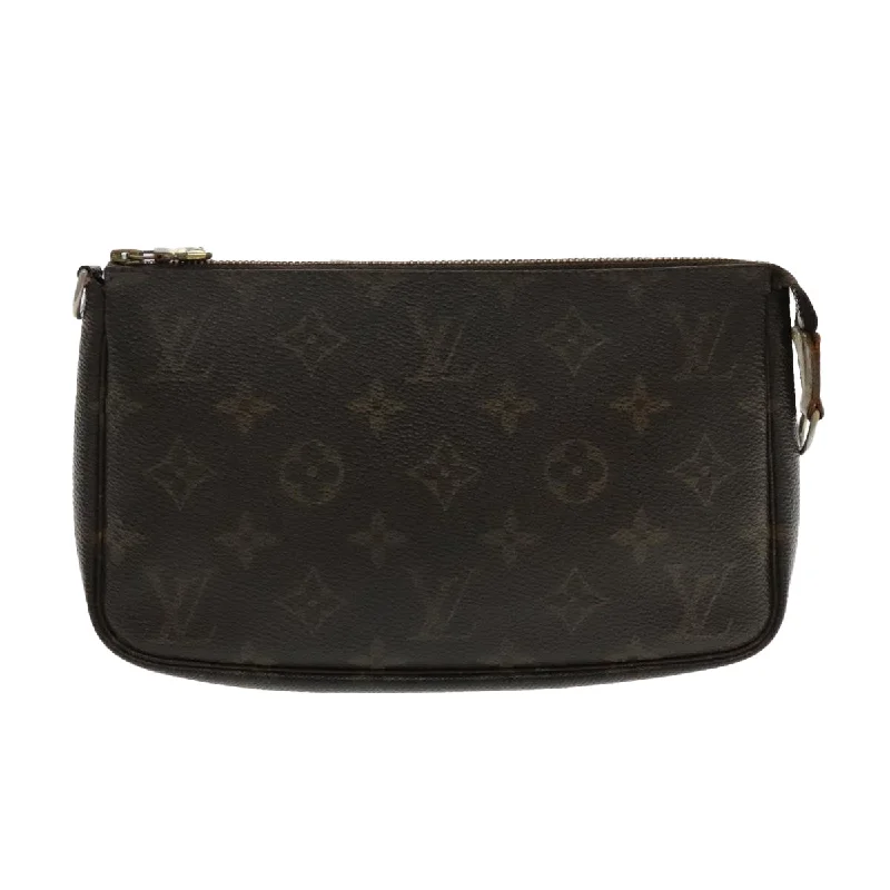 Women's Lizard - Print Clutch in Brown for a Chic LookLouis Vuitton Pochette Accessoire  Canvas Clutch Bag (Pre-Owned)