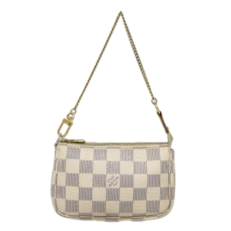 Women's Metallic Leather Clutch in Rose Gold for Valentine's DateLouis Vuitton Pochette Accessoire  Canvas Clutch Bag (Pre-Owned)