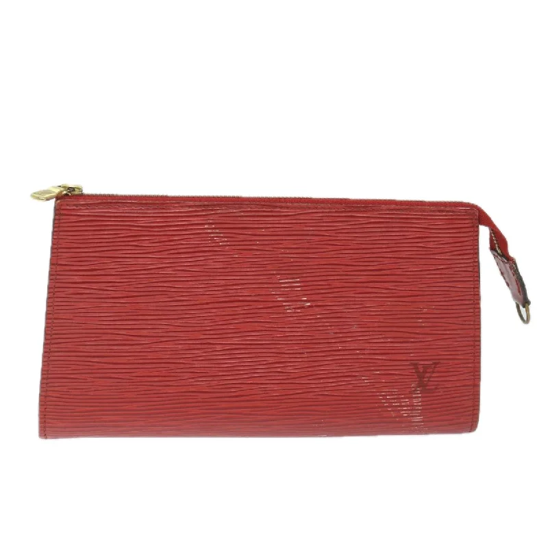 Pearl - Embellished Clutch in Cream for Bridal ShowersLouis Vuitton Pochette Accessoire  Leather Clutch Bag (Pre-Owned)