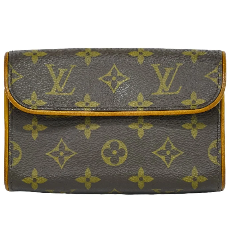 Women's Monogrammed Leather Clutch in Tan for Personalized StyleLouis Vuitton Pochette Florentine   Plated Clutch Bag (Pre-Owned)