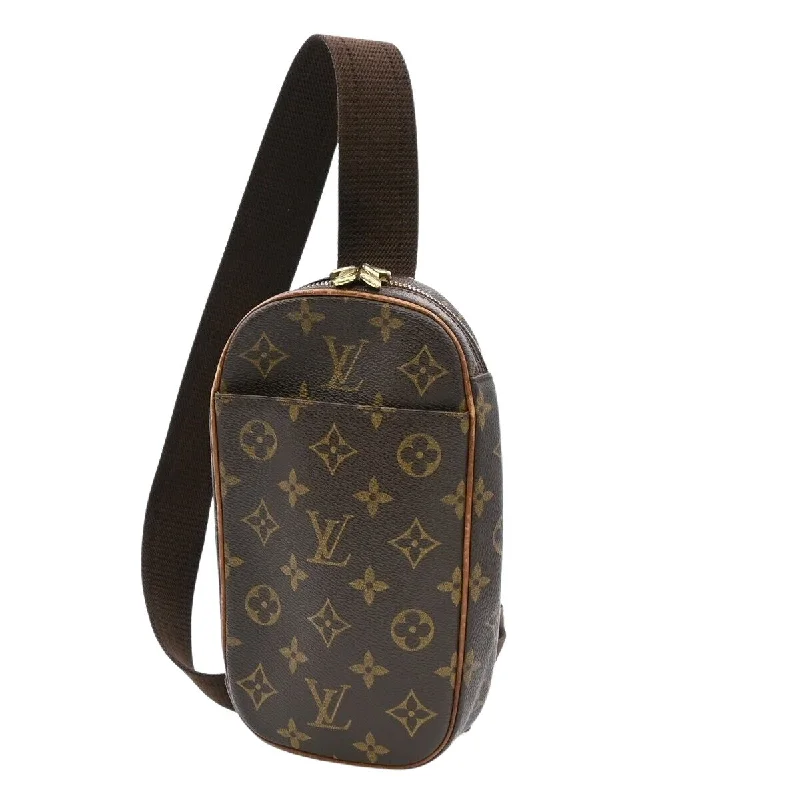 Women's Metallic Leather Clutch in Rose Gold for Valentine's DateLouis Vuitton Pochette Gange  Canvas Clutch Bag (Pre-Owned)