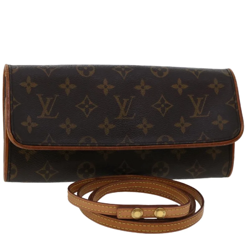 Women's Glittery Clutch in Blue for Disco - Themed EventsLouis Vuitton Pochette Twin  Canvas Clutch Bag (Pre-Owned)